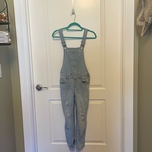 Abercrombie and Fitch overalls.